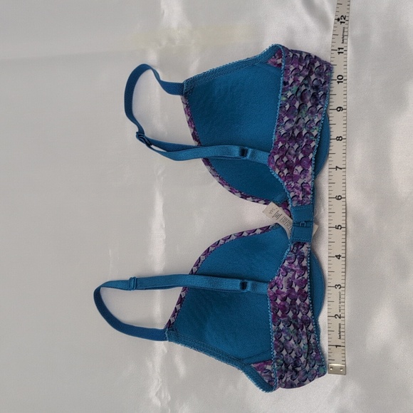 Turquoise Padded Bra, 34A, By On Gossamer, Intimates, Bralette - Picture 3 of 10